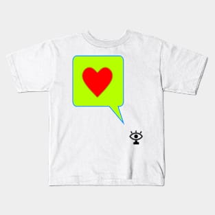 Hello this is my heart artsy design Kids T-Shirt